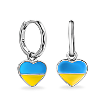 Срібні сережки  З Україною в серці 055-22258