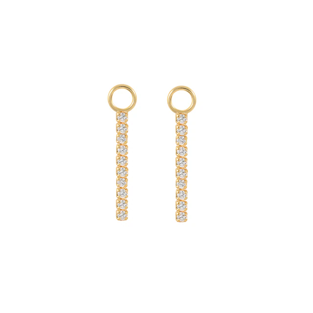 Срібні кулони для сережок  в позолоте 076-10342