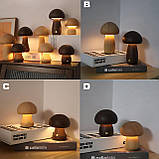 USB-лампа у формі гриба, нічник, багатобарвний нічник, навколишнє освітлення, світильники для ліжка, настільні лампи для спальні,, фото 3