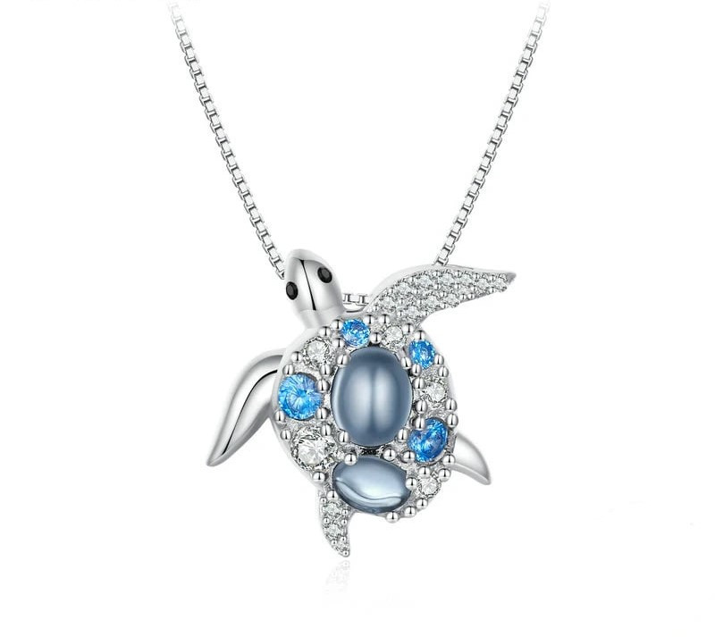 Срібне намисто  Черепашка