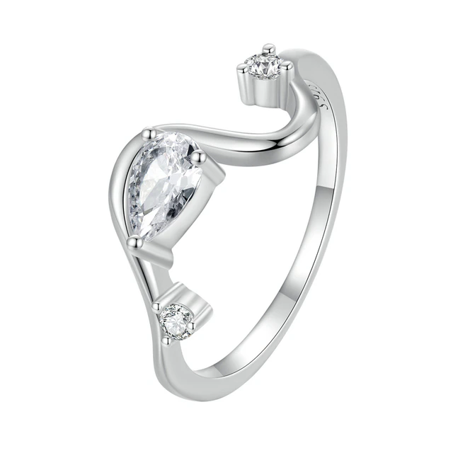 Срібна каблучка із кубічним цирконієм 077-10797