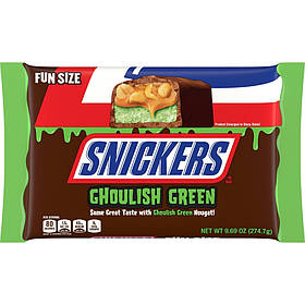 Шоколадні цукерки Snickers Ghoulish Green 274g