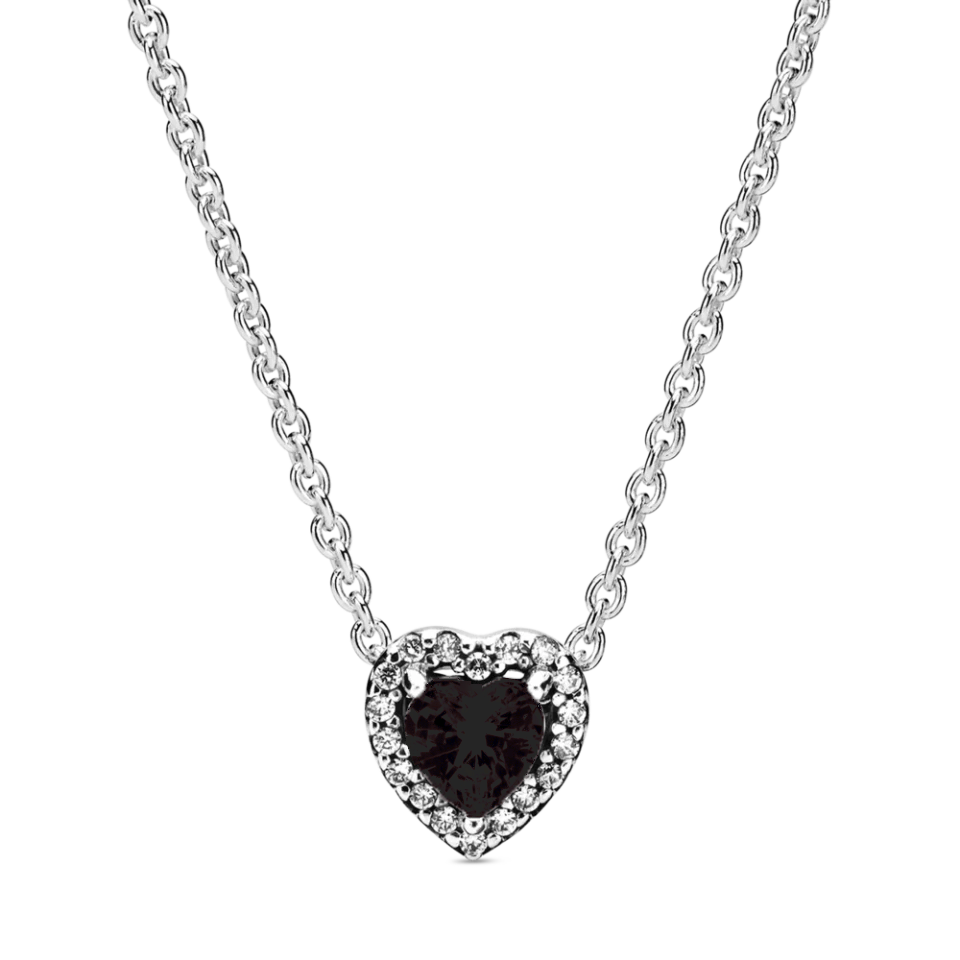 Срібне намисто  Чорне серце