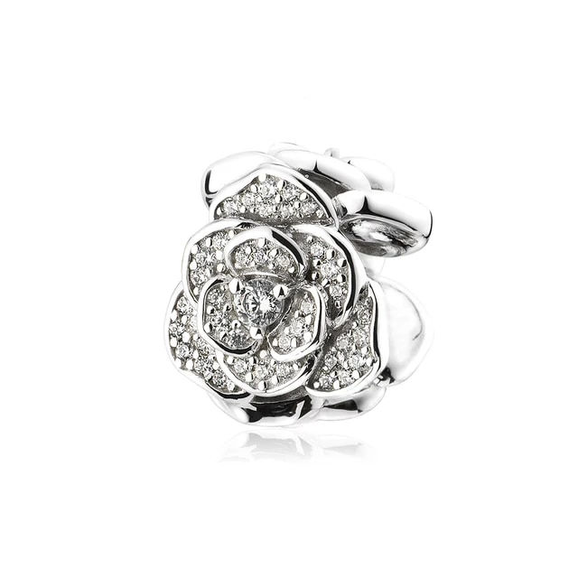 Срібна намистина (шарм) для браслета чи ланцюжка  Квітка 039-00539