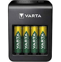 Універсальний зарядний пристрій Varta LCD PLUG CHARGER+ (57687) +4x2100mAh, AA/AAA/"Крона", LCD, 4+1 канала, Blister, фото 3