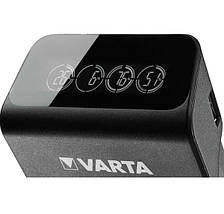 Універсальний зарядний пристрій Varta LCD PLUG CHARGER+ (57687) +4x2100mAh, AA/AAA/"Крона", LCD, 4+1 канала, Blister, фото 5