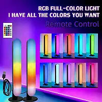 Настільна LED лампа RGB з 2 шт. Remote Control. Світлодіодний торшер із пультом. Настільний світильник