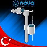 Наповнювальний поплавковий клапан бачка унітазу бічної подачі води 1/2" пластикове різьблення NOVA 4723N, фото 5