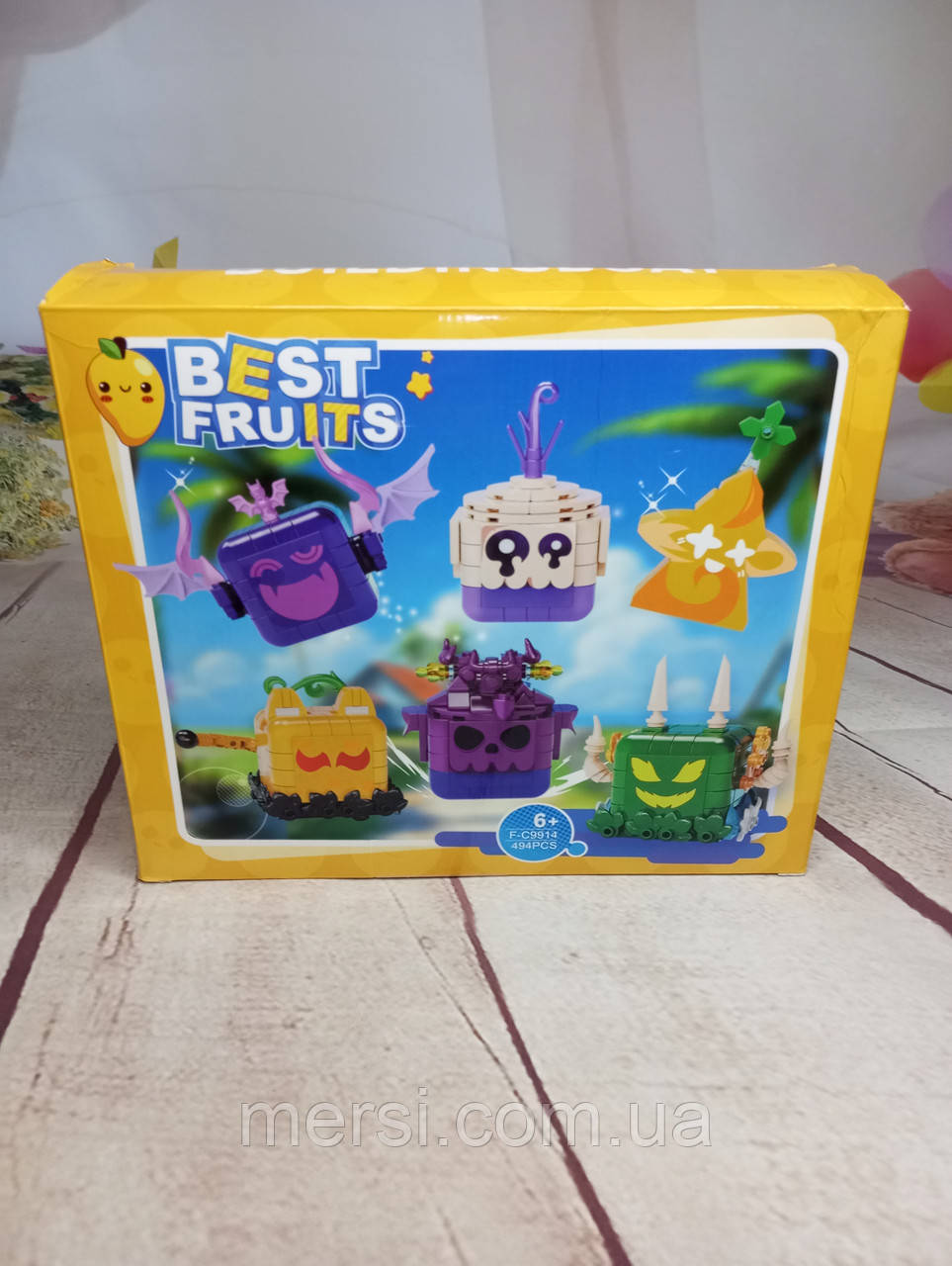 Конструктор блокс фрутс 494 деталі 6 персонажів Blox Fruits іграшка Roblox роблокс, фото 1