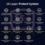 Портативний зарядний пристрій з вбудованими кабелями, 10000 мАг 22,5 Вт PD 3.0 QC 4.0 USB C швидке заряджання зовнішній акумулятор, фото 6