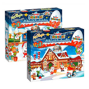 Адвент-календар Kinder Adventskalender 3D, всередині 24 шоколадних Кіндер Яйця Сюрприз 480 г.