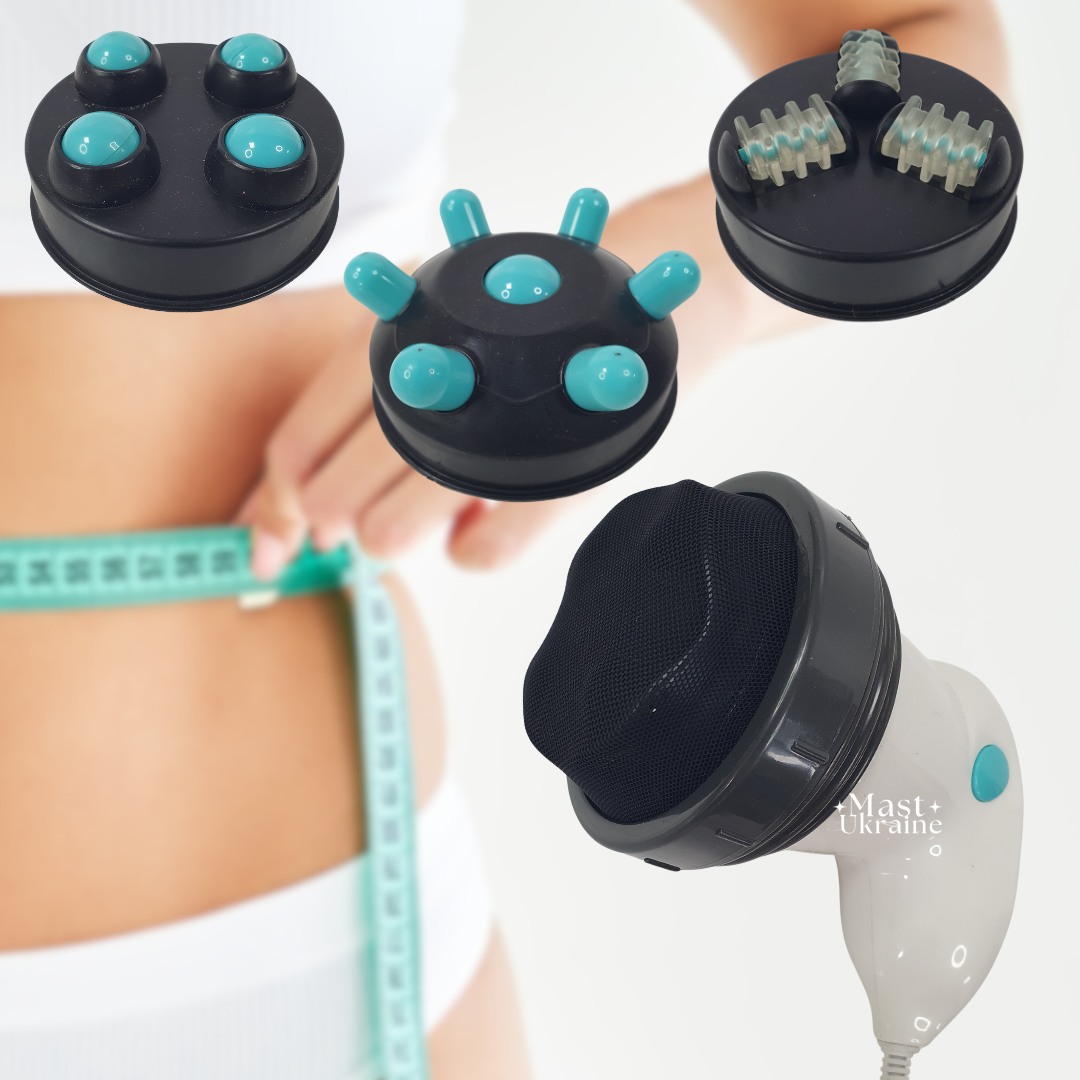 Антицелюлітний масажер для тіла Body Innovation з різними насадками у комплекті YTY-24