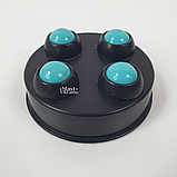 Масажер для тіла антицелюлітний інфрачервоний з 4 насадками Body Innovation, Біло-бірюзовий, YTY-24-Turquoise/White, фото 5