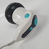 Масажер для тіла антицелюлітний інфрачервоний з 4 насадками Body Innovation, Біло-бірюзовий, YTY-24-Turquoise/White, фото 7
