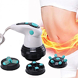 Масажер для тіла антицелюлітний інфрачервоний з 4 насадками Body Innovation, Біло-бірюзовий, YTY-24-Turquoise/White, фото 10