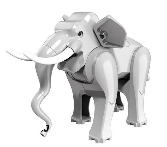 Фігурка тварини Слон Світлий для Лего Lego (ID#2374111767), ціна: 500 ...