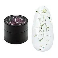 Crooz Гель для нарощування та дизайну Flower gel з квіточками №1, 5 мл
