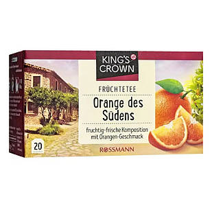 Фруктовий чай KING'S CROWN з апельсином 40 г