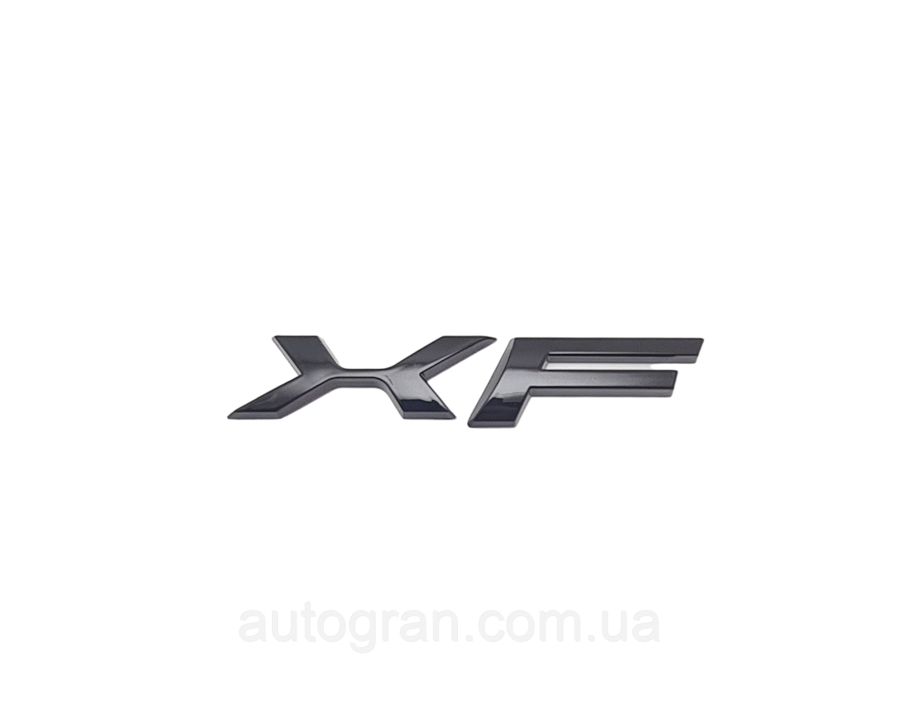 Емблема напис багажника Jaguar XF чорна, фото 1