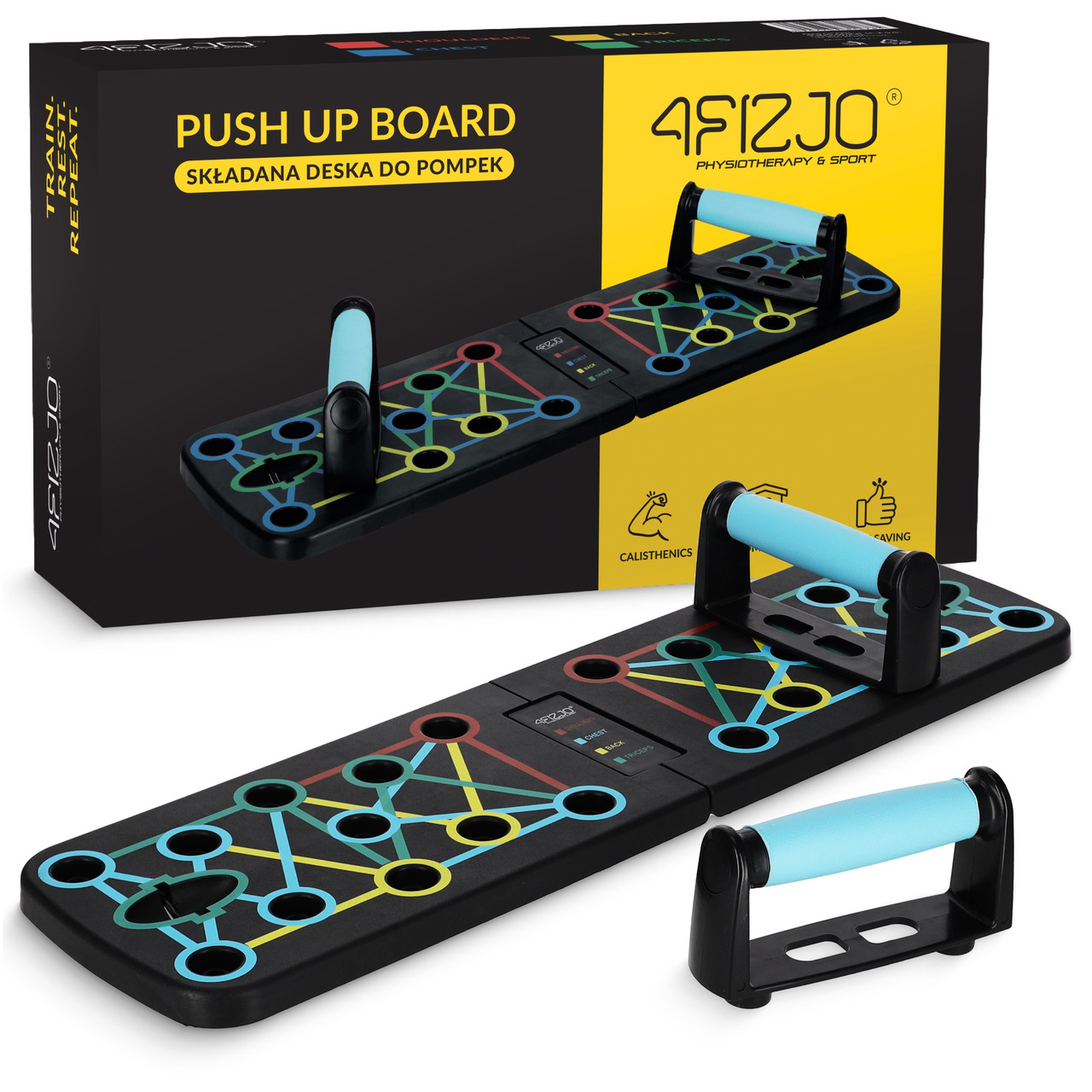 Упори (дошка) для віджимань зі змінним хватом 4FIZJO Push-up Board складана (P-5907739312785)