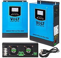 Сонячний інвертор Volt Polska ULTRA-HV 2000 12/230V (1000/2000W) + 60A MPPT (75V) (3SSH100012)