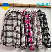 Стильная детская и подростковая рубашка для мальчика в клетку