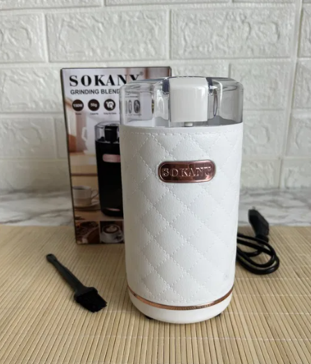 Побутова кухонна кавомолка 50 г, електрична 150 Вт, ножова із захистом, багатофункціональна, компактна, фото 1