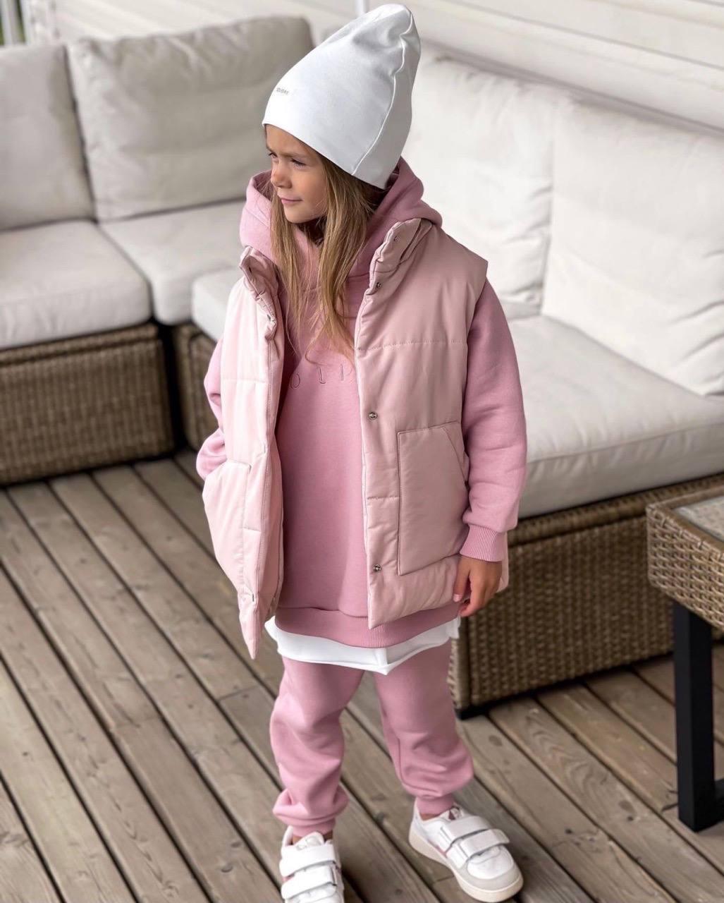 Дитяча жилетка плащівка утеплена 100 синтепоном, фото 1