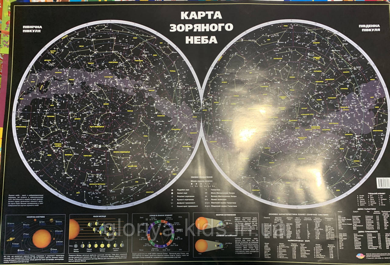 Карта зоряного неба (формат а1)