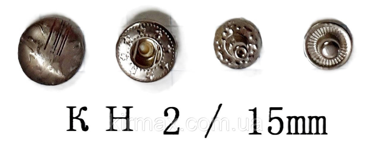 Кнопка кн2 темний сатин, фото 1