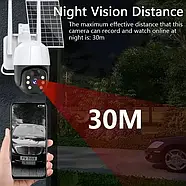 Вулична WiFi камера із сонячною панеллю та віддаленим доступом TP8 V360 Pro Портативна камера 2Мп, фото 2