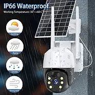 Вулична WiFi камера із сонячною панеллю та віддаленим доступом TP8 V360 Pro Портативна камера 2Мп, фото 5