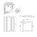 Душова кабіна Lidz Wawel SC90x90.SAT.LOW.FR, скло Frost 4 мм + Lidz Душовий піддон KAPIELKA ST90x90х14, фото 3
