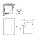Душова кабіна Lidz Wawel SC90x90.SAT.LOW.GR, скло тон. 4 мм + Lidz Душовий піддон KAPIELKA ST90x90х14, фото 3