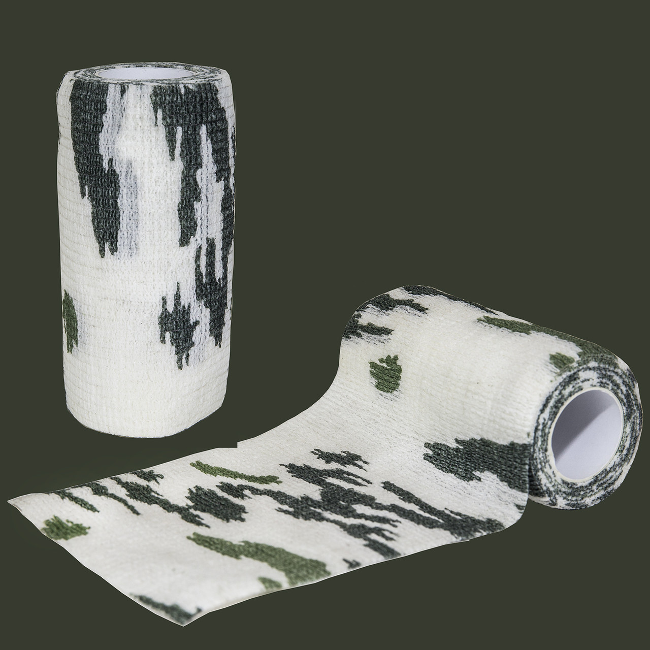 Камуфляжна стрічка (No 10) 10 см х 4.5 м Сніговий камуфляж, фото 1