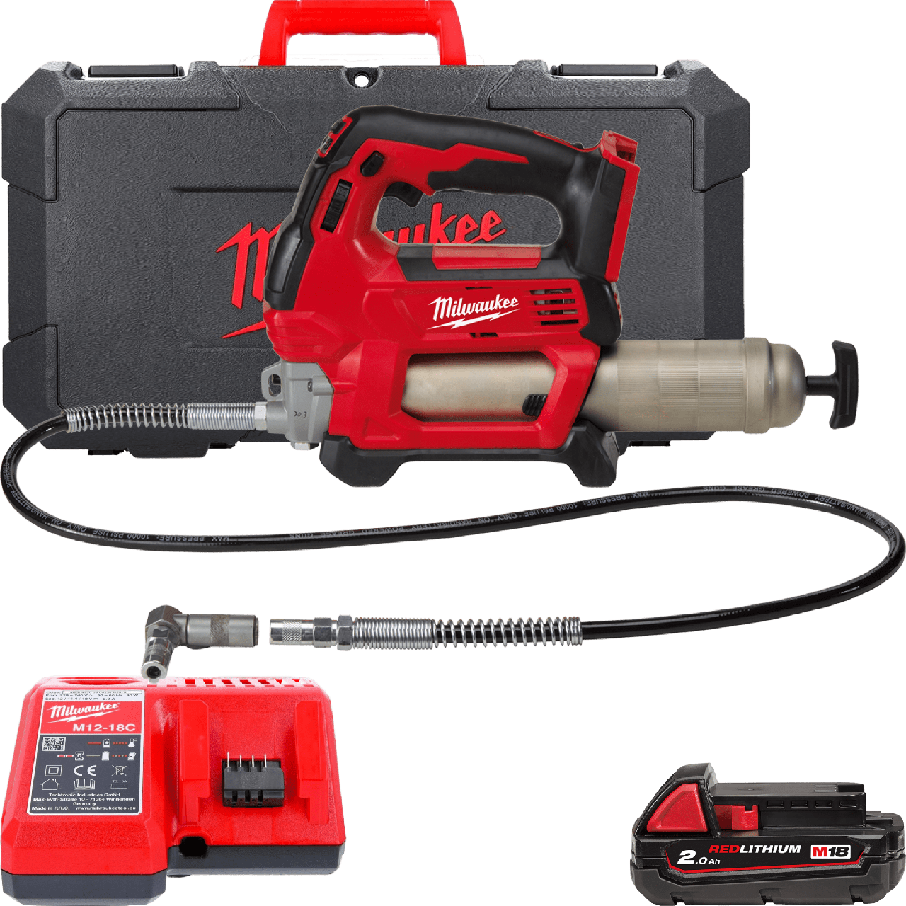 Мастильний пістолет MILWAUKEE HEAVY DUTY M18 GG-201C 4933440490, фото 1