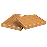 Таця з бамбука для сніданку, набір 2 шт., фото 3