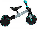 Дитячий біговел-велосипед MoMi LORIS 4в1 (колір - grey-turquoise), фото 2