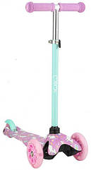 Самокат триколісний MoMi WEENDY (колір - purple unicorns)