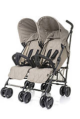 Прогулянкова коляска для двійні 4Baby Twins (колір - beige)