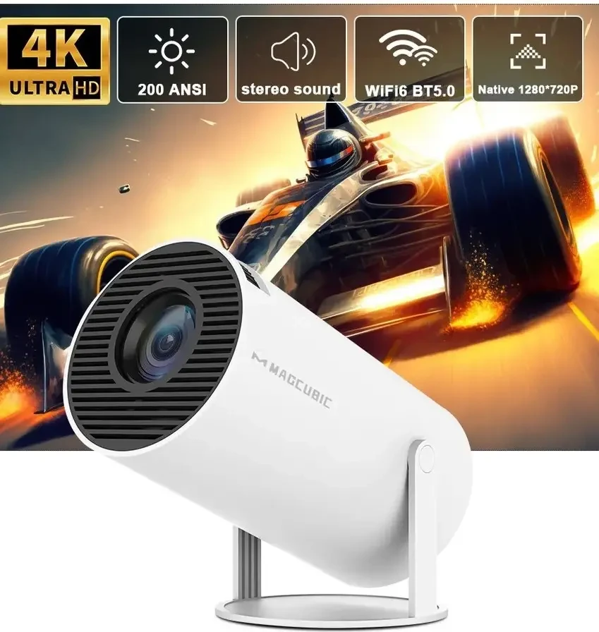 Смарт Проєктор MAGCUBIC HY300 4K Android 11 HD BT5.0 Dual Wi-Fi Домашній кінотеатр, фото 1