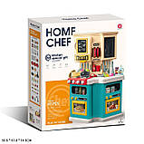 Дитяча велика інтерактивна кухня 922-164 подавання води світло звук 67 предметів Синій, фото 2