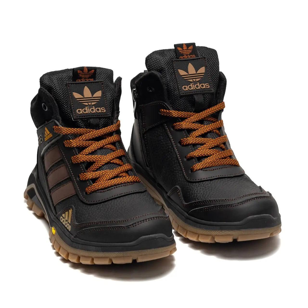 Підліткові шкіряні зимові черевики Adidas Winter Terrex Black