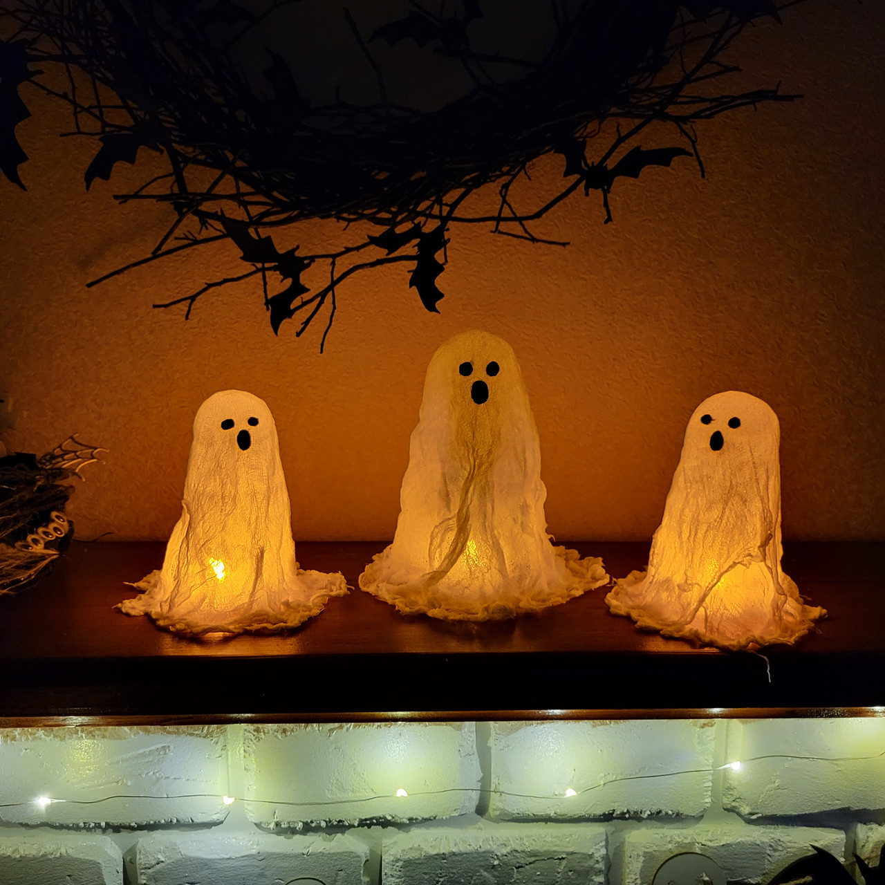 Хеловінські привиди з підсвіткою для дому та вечірки, фото 1