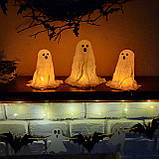 Хеловінські привиди з підсвіткою для дому та вечірки, фото 2
