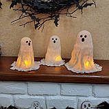 Хеловінські привиди з підсвіткою для дому та вечірки, фото 3