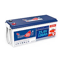 Акумуляторна батарея LiFePO4 Timeusb 24V 100Ah, 2560Wh, BMS 100A, 532*207*216мм от DOM-Energy
