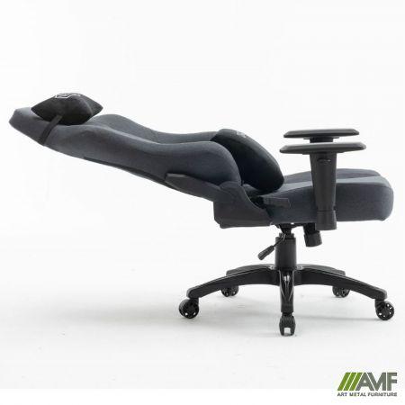 Крісло геймерське тканина VR Racer Textile Darrius / Рейсер текстиль Даріус чорний, ТМ Амф