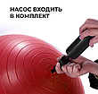 Фітбол (м'яч для фітнесу) 75 см WCG W-000-75-R Anti-Burst навантаження 300кг червоний Фітболи, фото 7