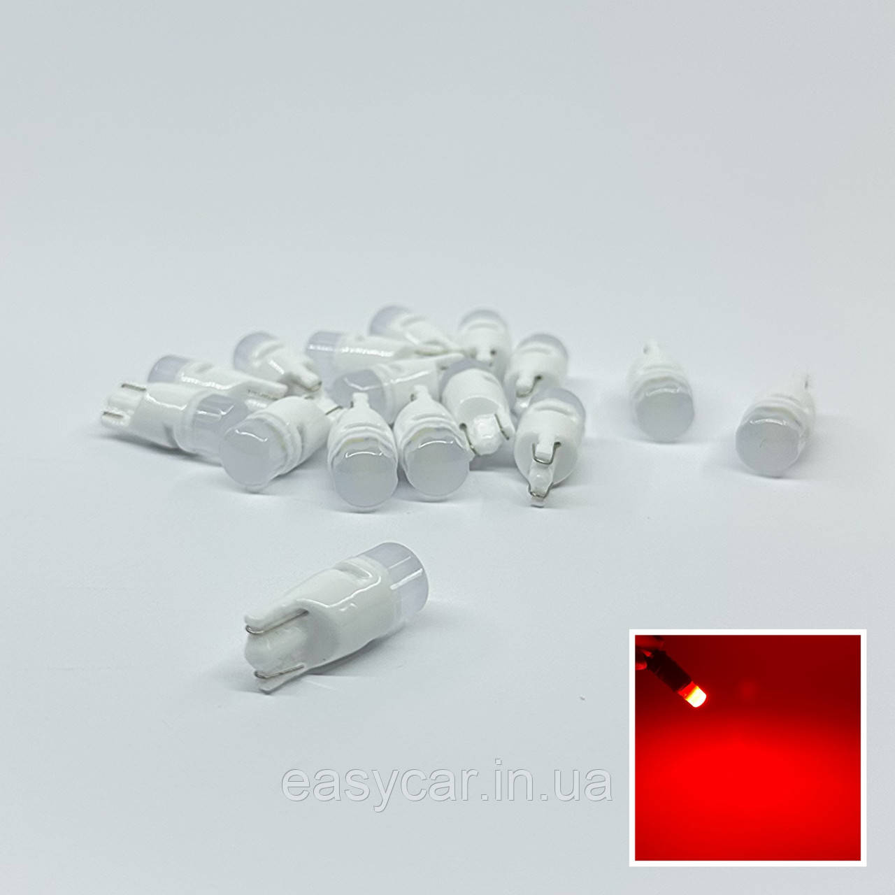 Лампи габаритів LED T10 W5W, підсвітка номера КЕРАМІКА, фото 1